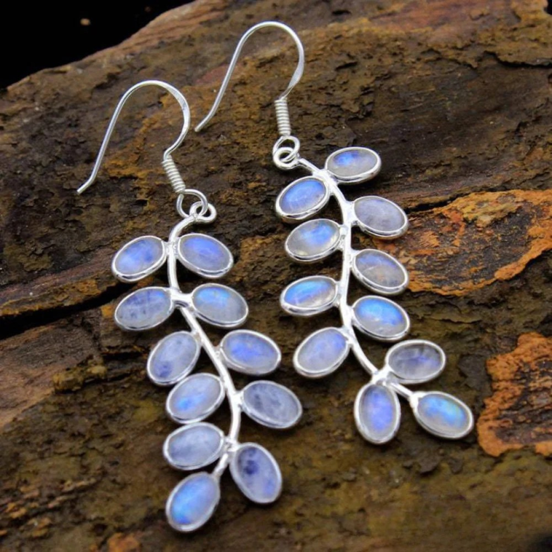 Elisse – Moonstone Cascade Earrings