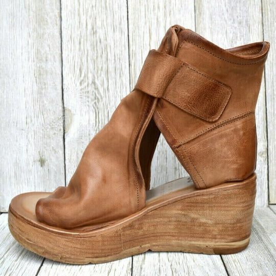 Erykah – Cutout Wedge Ankle Boots for Women