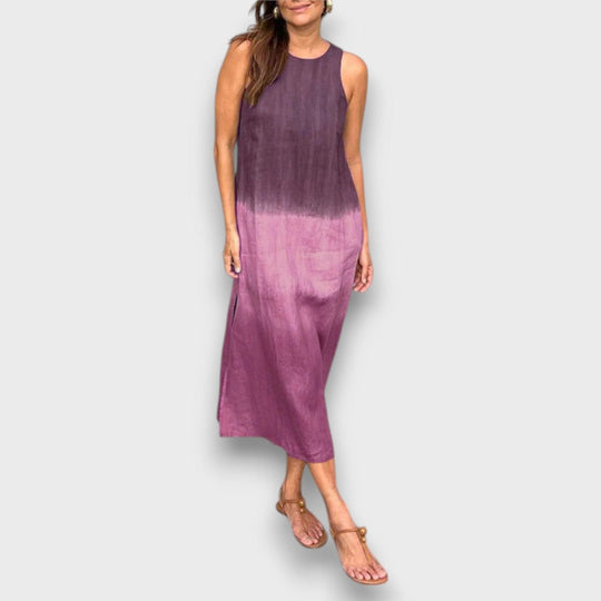 Elvani – Midi Dress in Soft Gradient