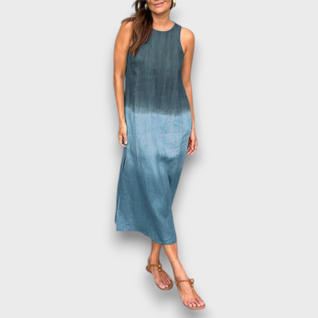 Elvani – Midi Dress in Soft Gradient
