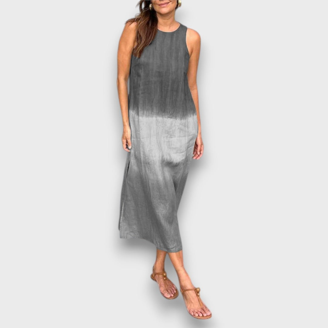 Elvani – Midi Dress in Soft Gradient