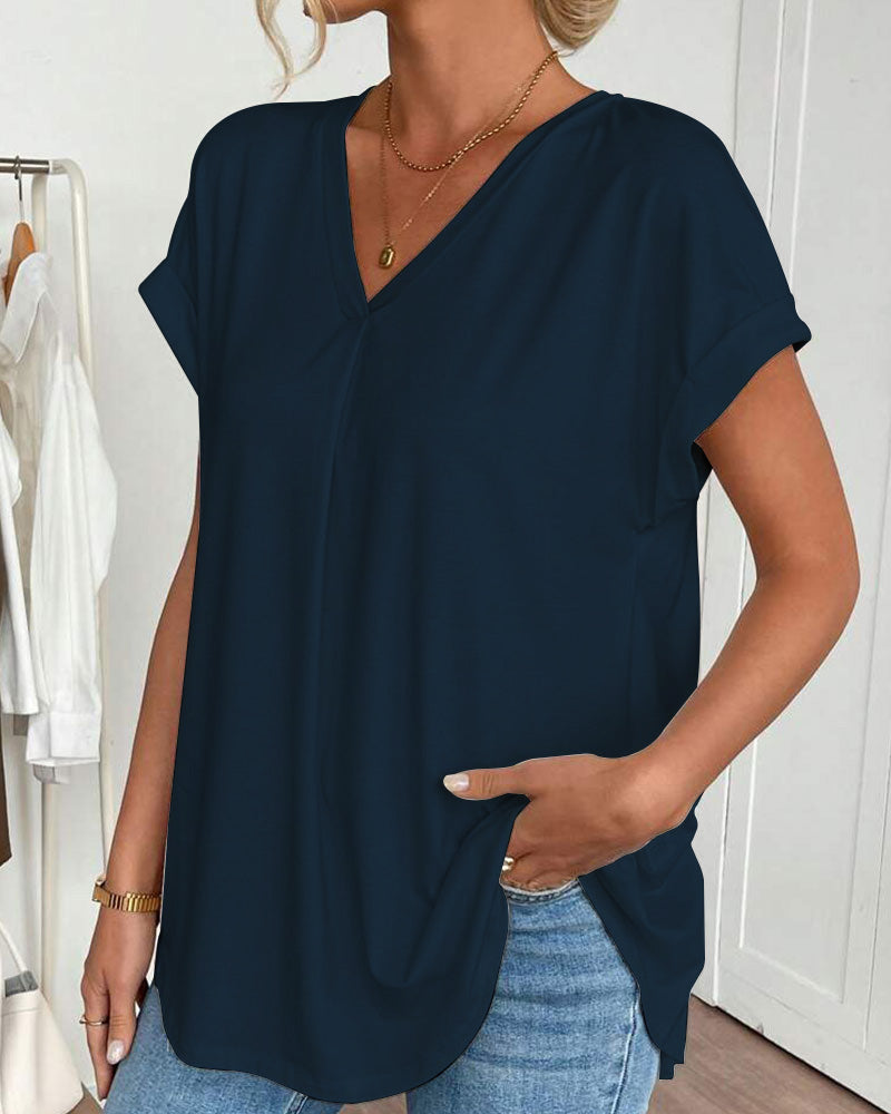 Casavie – FlowEase Pleated Tunic Tee