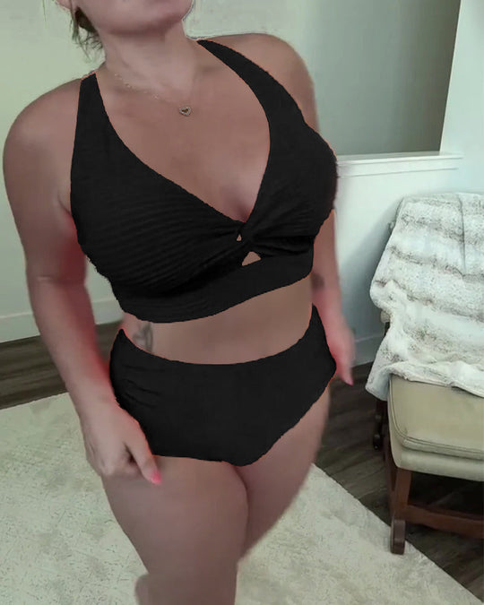 Brivaya – ContourTwist High-Waist Bikini Set