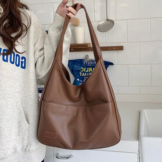 Drew – Minimalist Soft Leather Shoulder Bag for Women
