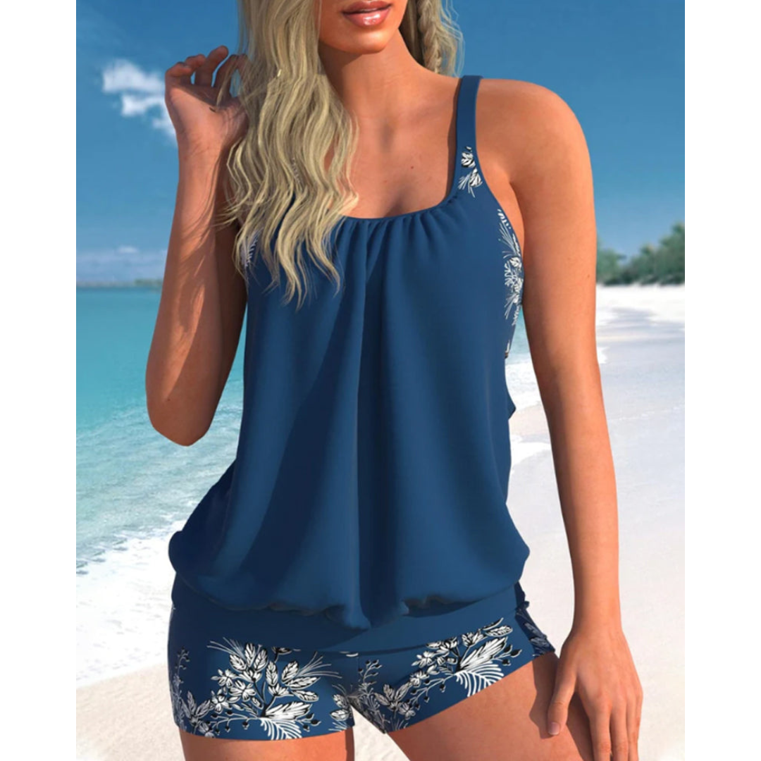 Chiara – Tropical Floral Tankini Set for Women
