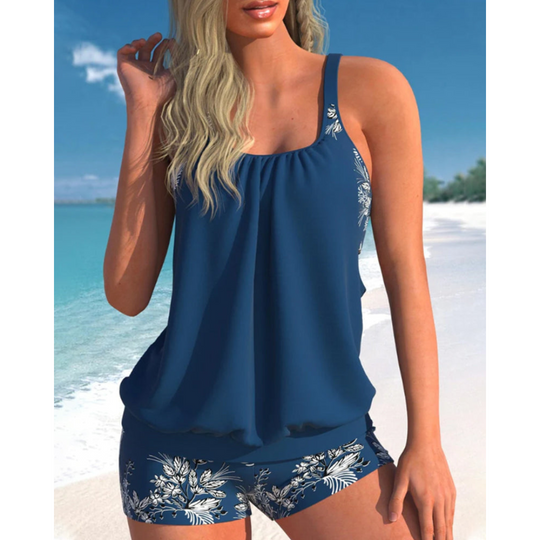 Chiara – Tropical Floral Tankini Set for Women