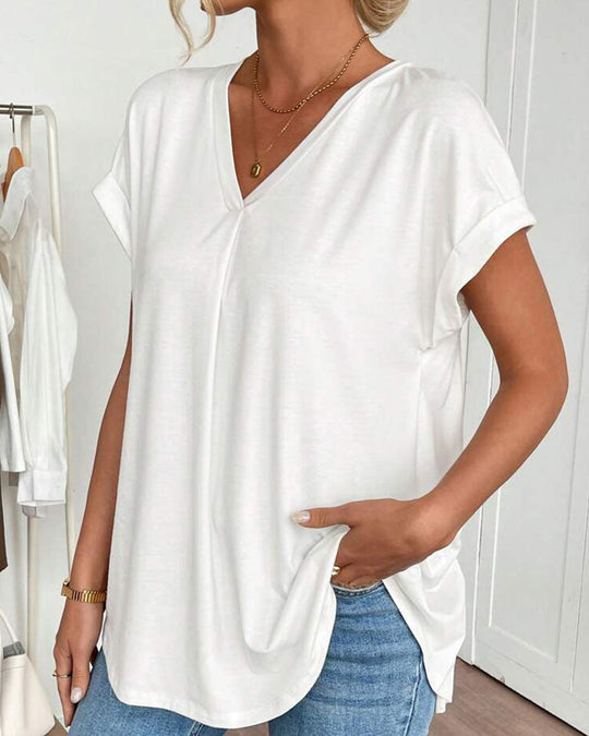Casavie – FlowEase Pleated Tunic Tee