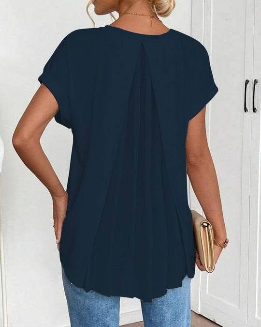 Casavie – FlowEase Pleated Tunic Tee