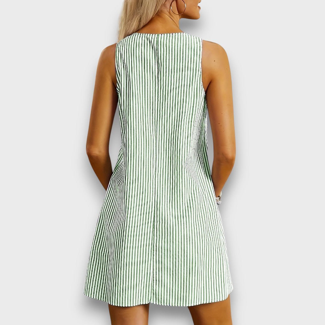 Mariva – Striped Summer Dress with Pockets