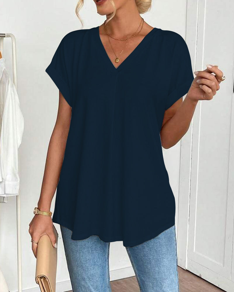 Casavie – FlowEase Pleated Tunic Tee