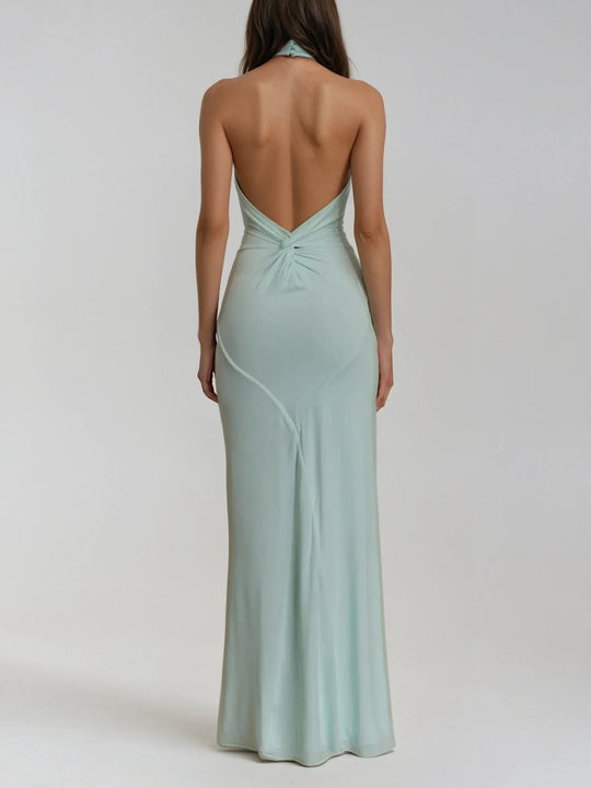 Allison – Halter Neck Backless Evening Gown for Women