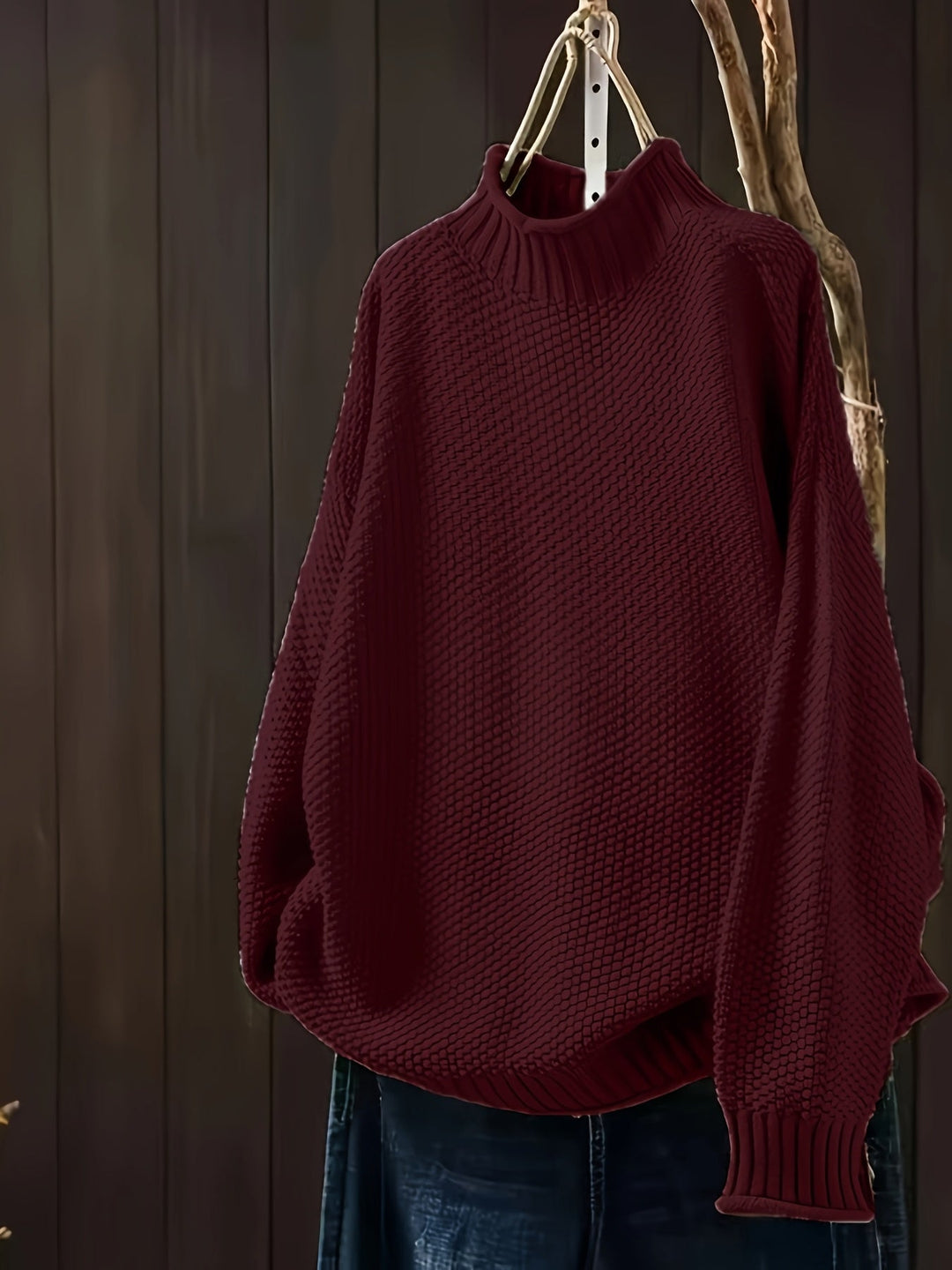 Magdalene – Chunky Knit Turtleneck Sweater for Women