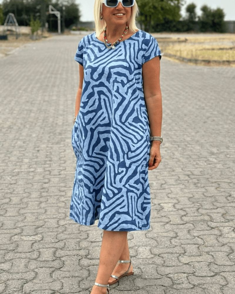 Sami – Casual Printed A-Line Dress for Women
