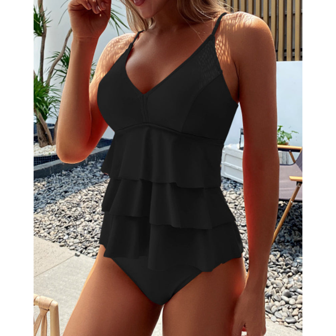 Berenice – Tiered Ruffle One-Piece Swimsuit