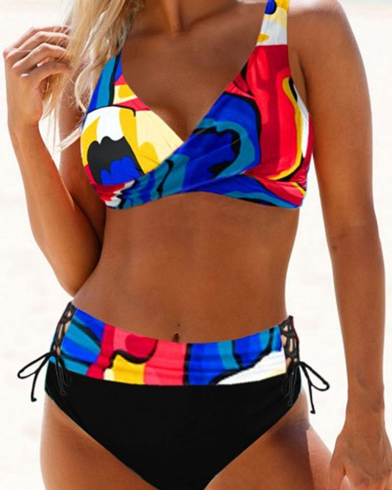 Alyona  – Graphic Print Bikini Set for Women