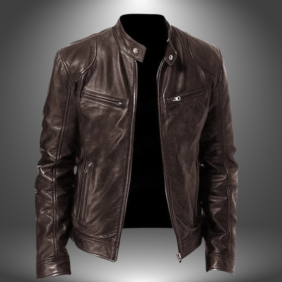 Damon – Classic Leather Jacket for Men