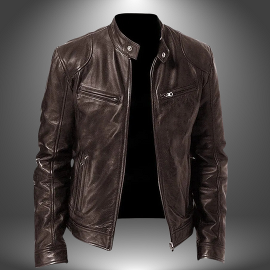 Damon – Classic Leather Jacket for Men
