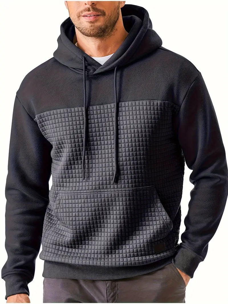 Darius – Quilted Casual Hoodie for Men