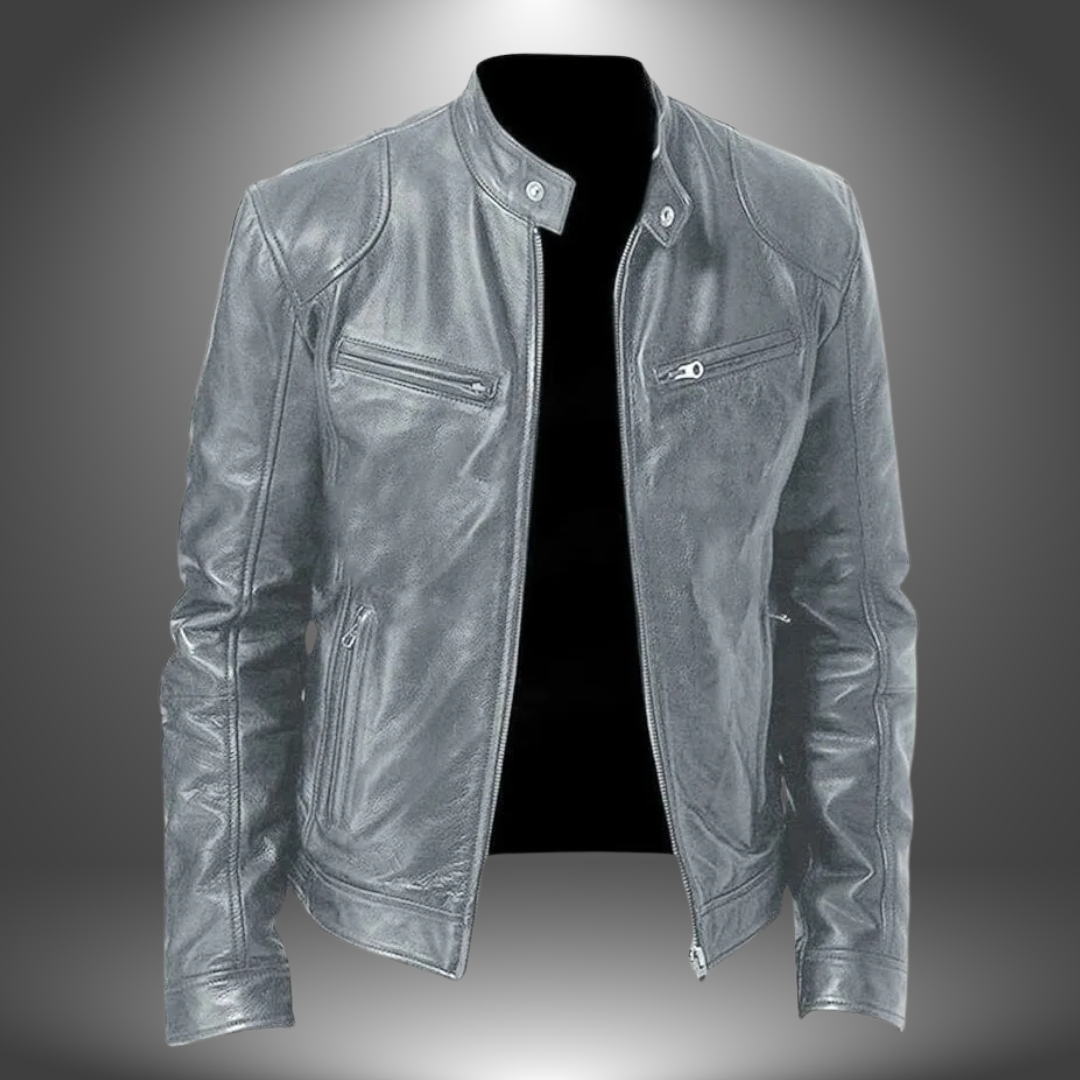 Damon – Classic Leather Jacket for Men