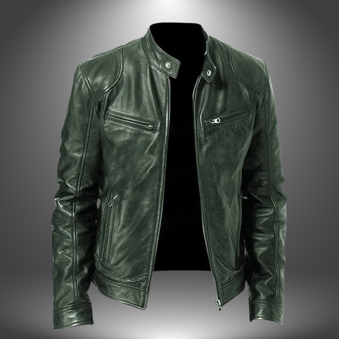 Damon – Classic Leather Jacket for Men