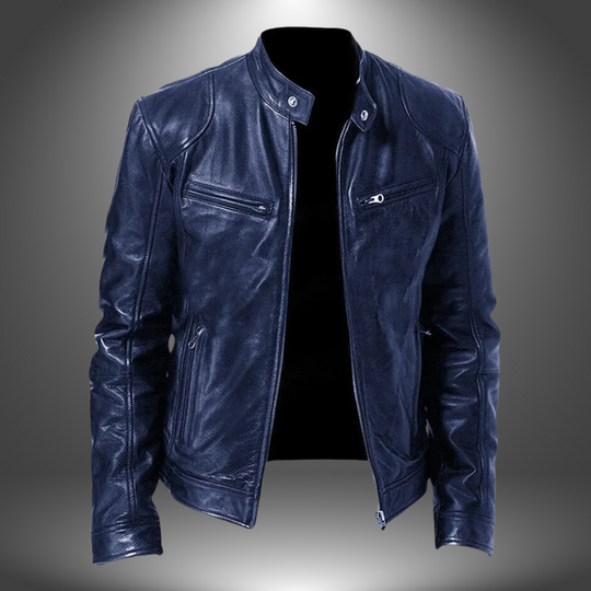 Damon – Classic Leather Jacket for Men