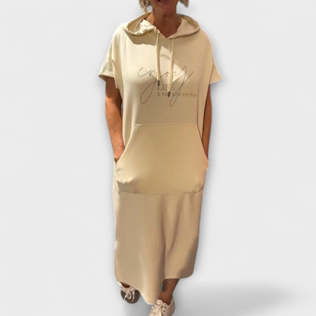 Daiselle – Casual Hooded Dress with Pockets
