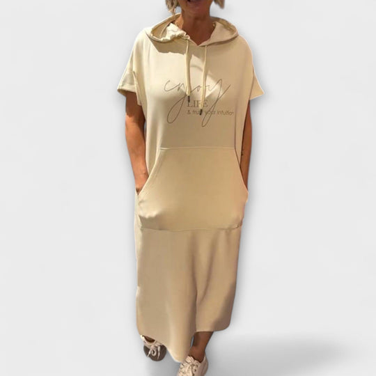 Daiselle – Casual Hooded Dress with Pockets