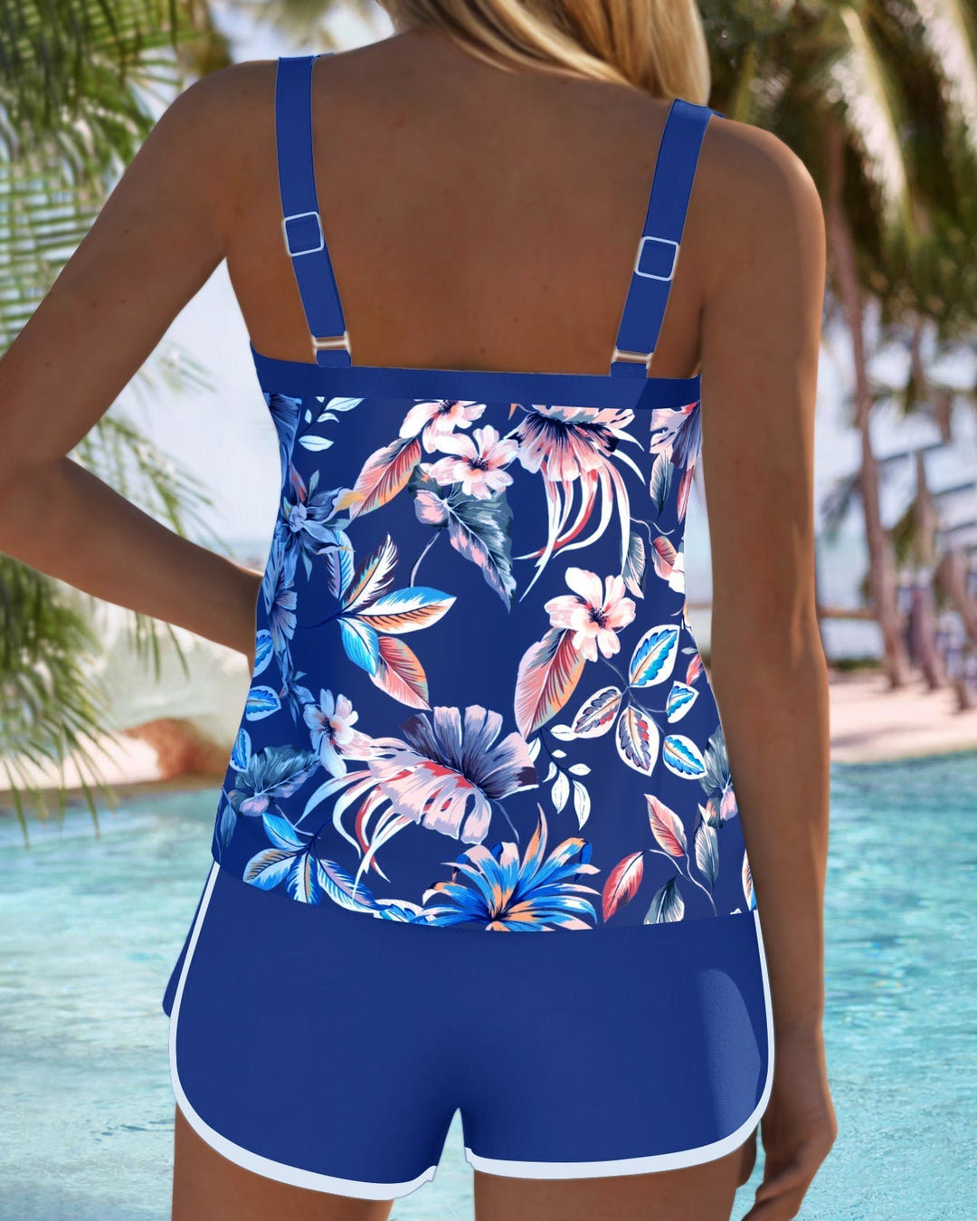 Bożena – Tropical Print Tankini for Women