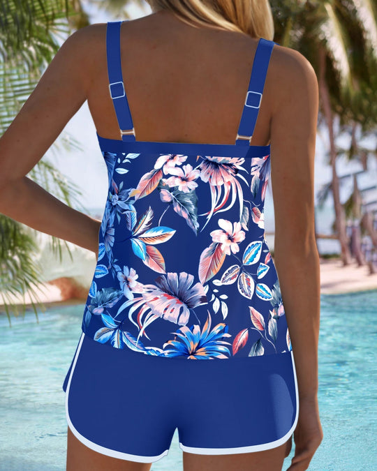 Bożena – Tropical Print Tankini for Women