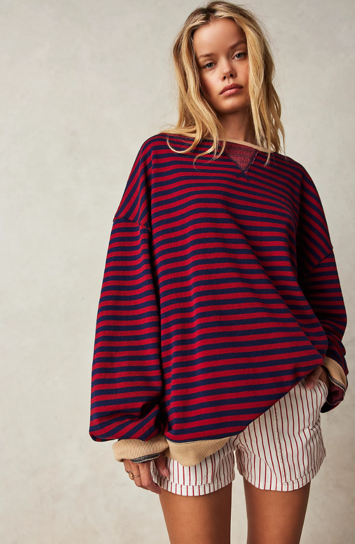 Frederika™ | Oversized Striped Sweater