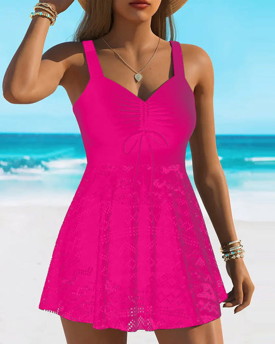 Zillah – Lace-Overlay Swimdress for Women