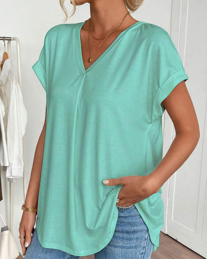 Casavie – FlowEase Pleated Tunic Tee