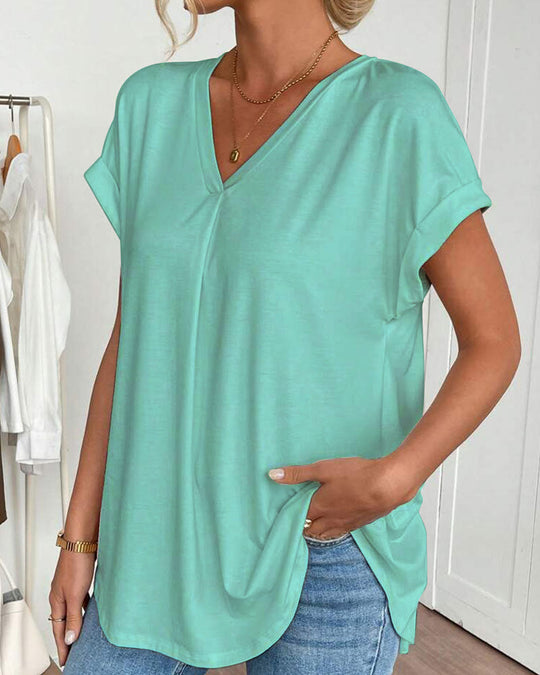 Casavie – FlowEase Pleated Tunic Tee