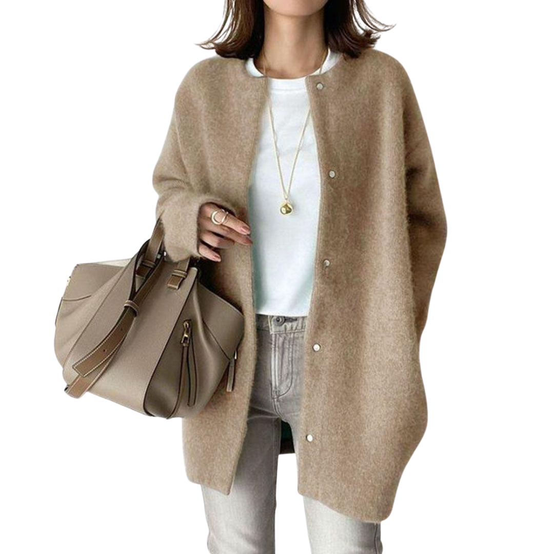 Liane – Cozy Knit Button-Up Cardigan for Women