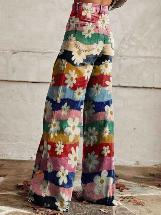 Fiora – Sunshine Bloom Flare Pants