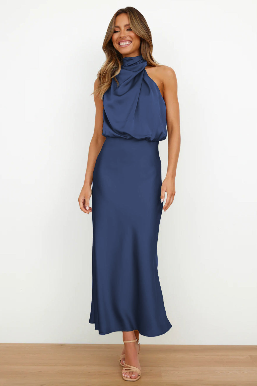 Valencia | Luxe Halter Dress