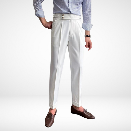 Edmund | High-Rise Drape Suit Trousers