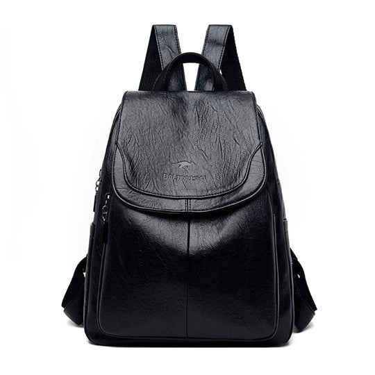 Cyia – Classic Leather Backpack for Women
