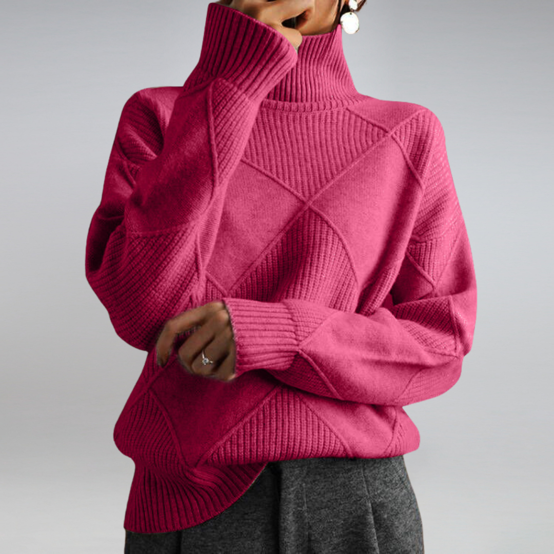 Kiersey – Cozy Turtleneck Knit Sweater for Women