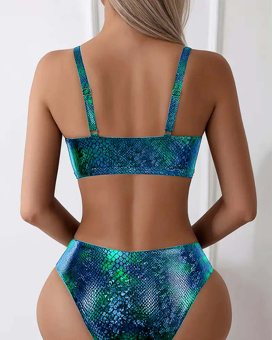 Zeva – Iridescent Knot Bikini Set