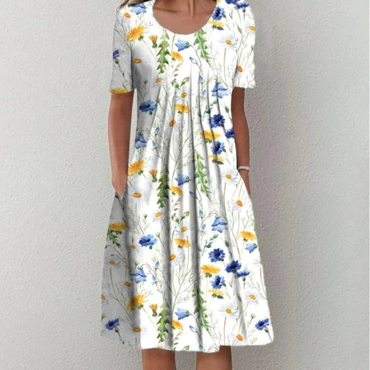 Florina | Graceful Bloom Midi Dress