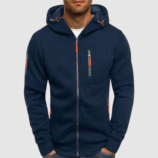 Darren – Essential Zip-Up Hoodie for Men
