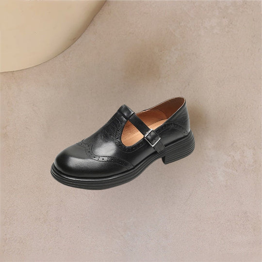 Ingrid - LuxeStep Leather Mary Janes
