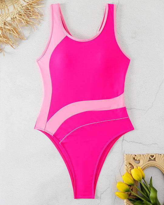 Melania – Contour Panel One-Piece Swimsuit for Women