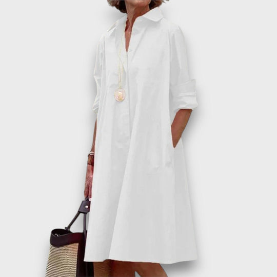Maelinne – Timeless Shirt Dress with Collar
