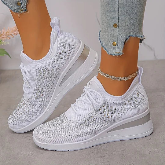 Cyan – Lightweight Knit Sneakers for Women