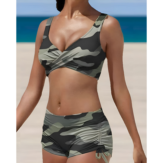 Maree – Twist-Front Active Tankini Set for Women