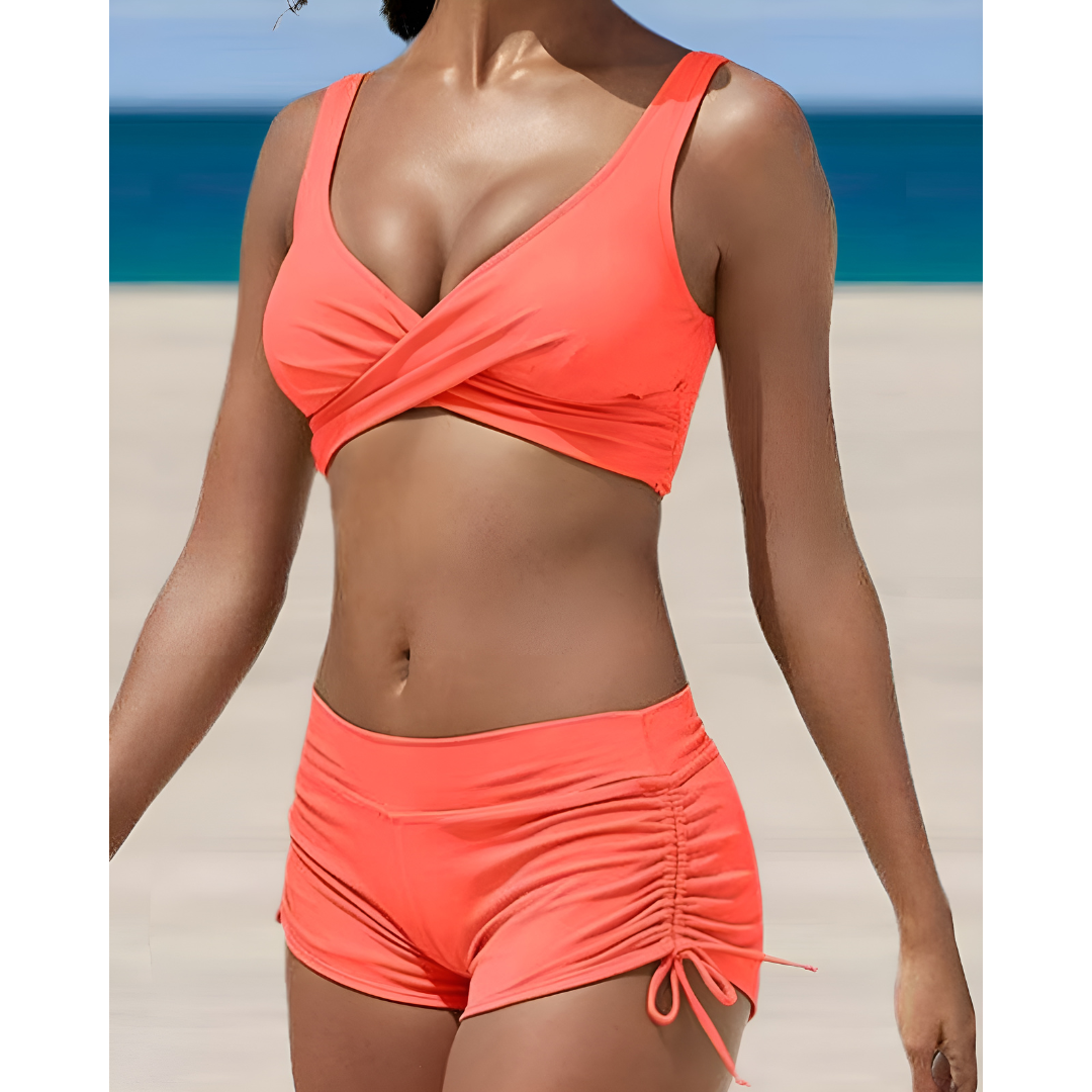 Maree – Twist-Front Active Tankini Set for Women
