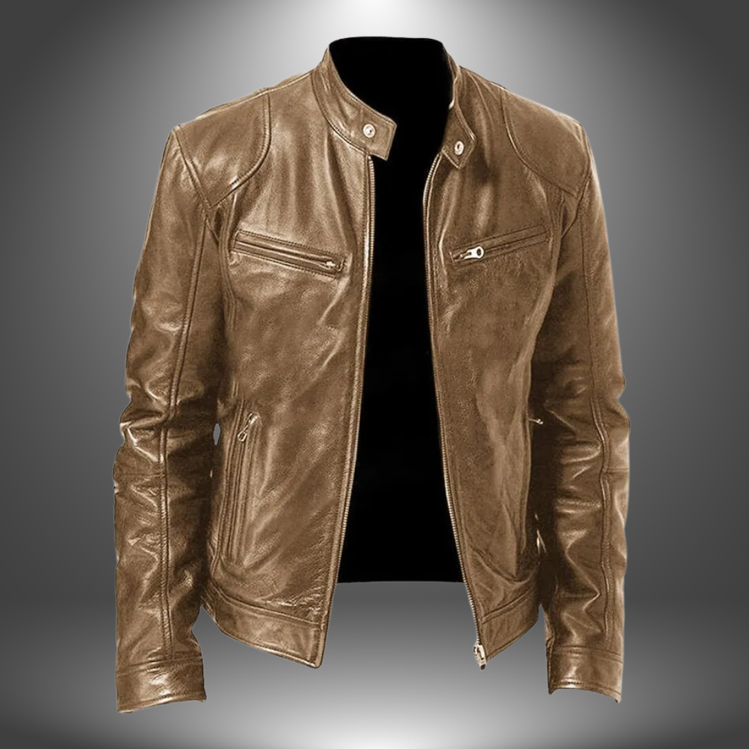 Damon – Classic Leather Jacket for Men