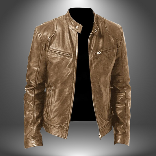 Damon – Classic Leather Jacket for Men